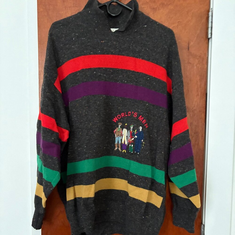 Vintage J.C. de Castelbajac (JCDC) World's Men Wool Sweater